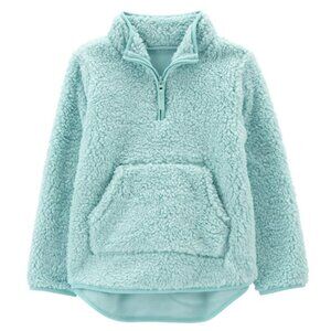 NWT - Carter’s Sherpa Fleece Pullover, Light Blue - Size 10